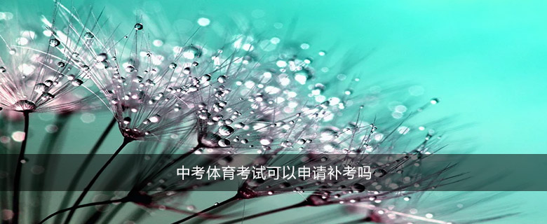 中考體育考試可以申請(qǐng)補(bǔ)考嗎