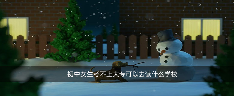 初中女生考不上大?？梢匀プx什么學(xué)校