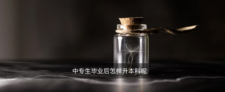 中專生畢業(yè)后怎樣升本科呢