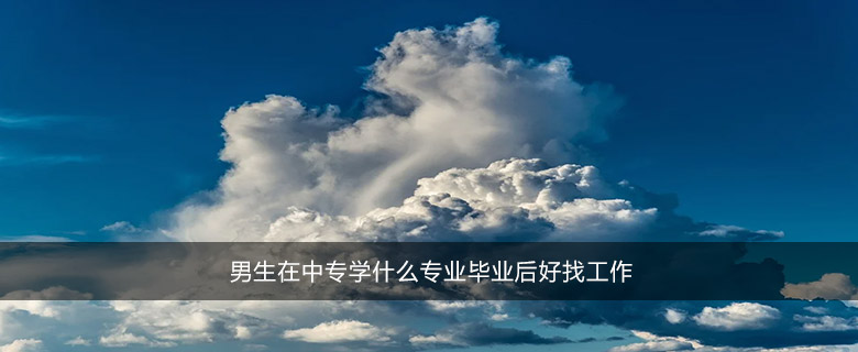 男生在中專(zhuān)學(xué)什么專(zhuān)業(yè)畢業(yè)后好找工作