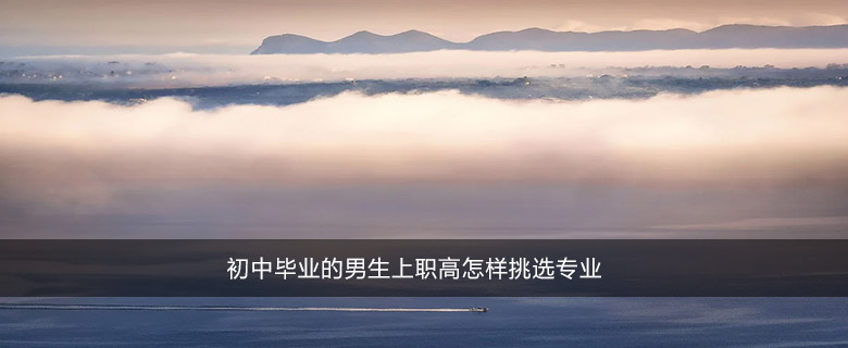 初中畢業(yè)的男生上職高怎樣挑選專業(yè)
