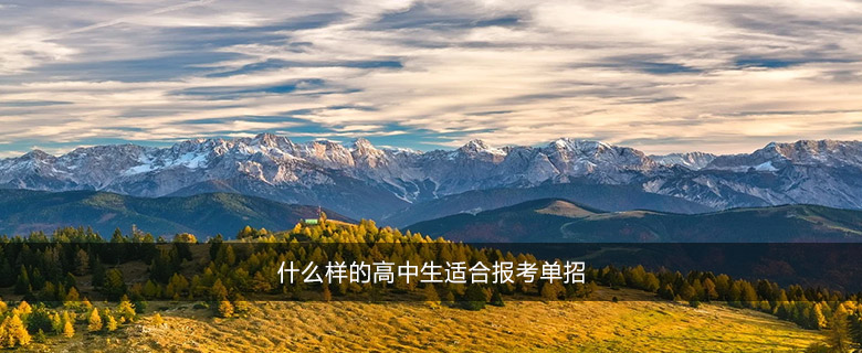 什么樣的高中生適合報(bào)考單招