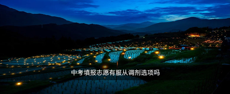 中考填報(bào)志愿有服從調(diào)劑選項(xiàng)嗎